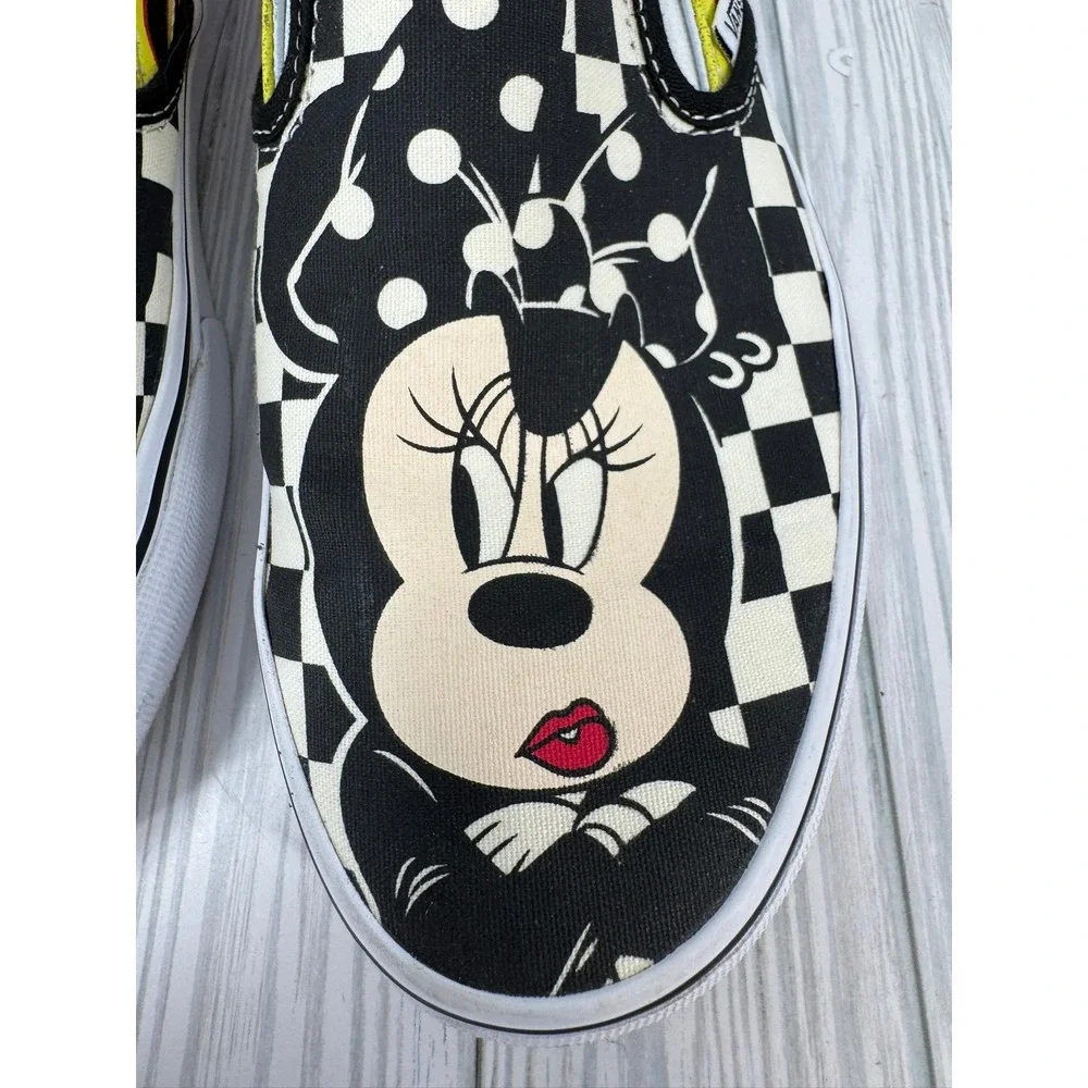 Vans Disney x Mickey & Minnie Flame Classic Slip On Women Size 10 Mens Size 8.5 - Picture 4 of 12